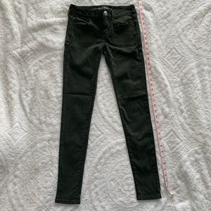 American Eagle Army Green Super Stretch Jeggings